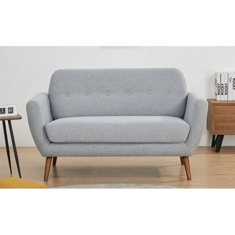 Hand Tufting, Modern Sofa Designs, Mid Century Modern Sofa, Small Sofa, Comfortable Sofa, Loveseat Sofa, Fabric Upholstery, Upholstered Sofa, Living Room Seating