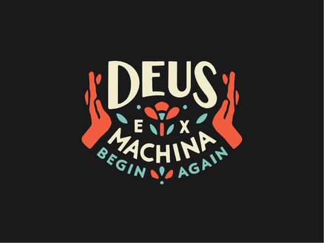 Deus Art by Danica Mitchell on Dribbble Summer Long Sleeve, Free T Shirt Design, New Retro Wave, Tshirt Design Inspiration, Deus Ex Machina, Logo Diy, Ex Machina, Design Jobs, Badge Design