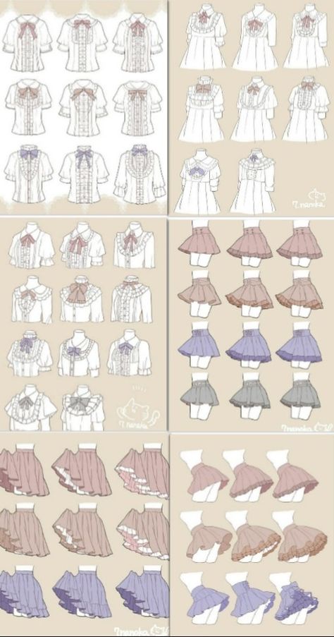 Long Skirt Drawing Reference, Skirt Art Reference, Princess Poses Reference, Drawing Wrinkles, Drawing Hair Tutorial, Clothes Tutorial, Dress Design Drawing, Clothing Design Sketches, Drawing Anime Clothes