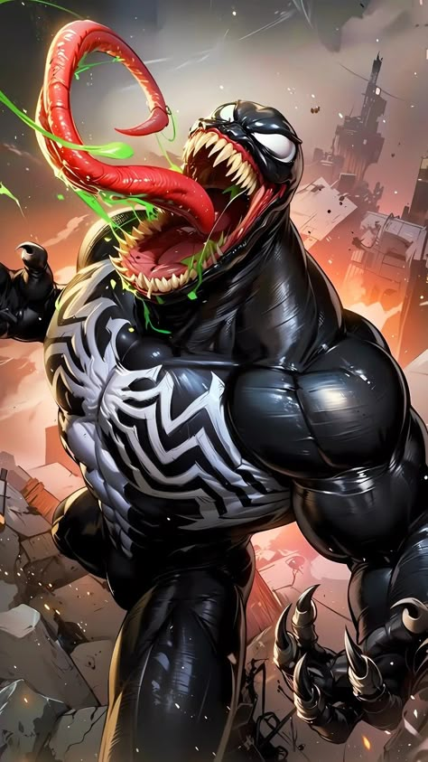 Marvel Venom Art, Venom Background, Spiderman X Venom, Symbiote Art, Spiderman Multiverse, Spiderman Sketch, Spiderman Anime, Spider Man Black Suit, Venom Deadpool