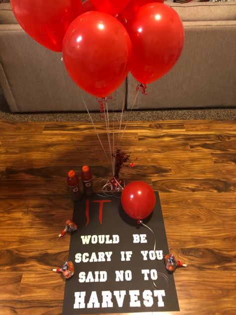 Halloween Asking Out Ideas, Fall Dance Asking Ideas, Halloween Poster Ideas For School Dance, Harvest Dance Asking Ideas, Monster Mash Dance Poster Ideas, Fall Dance Poster Ideas, Halloween Dance Posters, School Dance Asking Ideas, Sadies Poster Ideas Boyfriend