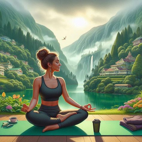 Yoga Animation, Yoga Illustrations, Ballerina Workout, Lotus Wallpaper, Yoga Routines, Mindful Movement, Yoga Illustration, Spiritual Paintings, Exercises For Women