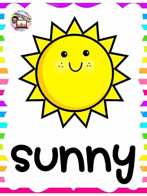 Weather Flashcards, Weather Activities Preschool, Weather Clipart, Classroom Job Chart, Weather Cards, Weather Chart, Job Chart, Visual Schedule, Weather Activities