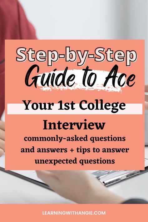 High School Interview Questions, College Interview Tips, Questions To Ask College Admissions, College Application Tips, College Interview Outfit, College Interview Questions, School Interview Questions, College Interview, Teacher Interview Questions