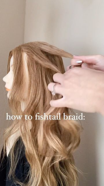 How To Do Fish Tail Braid Step By Step, Fish Tail Braid How To Step By Step French Fishtail, How To Braid Fishtail Step By Step, Step By Step Fishtail Braid, Fishbraid Tutorial Fishtail, Normal Braid Tutorial, How To Fishtail Braid From The Top, How To Fishtail Braid Your Own Hair Step By Step, How To Do A Fish Tale Braid