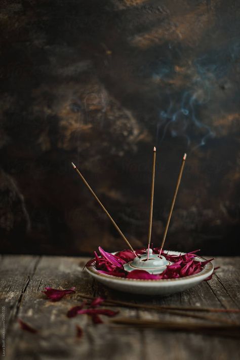 Bakhoor Photography, Incense Aesthetic, Incense Photography, Burning Inside, Peony Petals, Shoot Poses, Burning Incense, Product Shoot, Fire Element