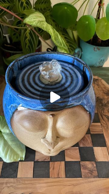 Ceramic Fountain Handmade, Ceramic Fountain, Fountain Ideas, Tabletop Fountain, Indoor Fountain, I Am In Love, Am In Love, Hand Built, Handmade Pottery