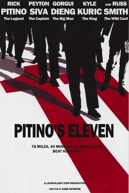 Pitino's Eleven Ocean's Eleven Poster, Steven Soderbergh, Ocean's Eleven, Ocean’s Eleven, Oceans Eleven, Dogs Photos, Oceans 11, Danny Ocean, Fritz Lang