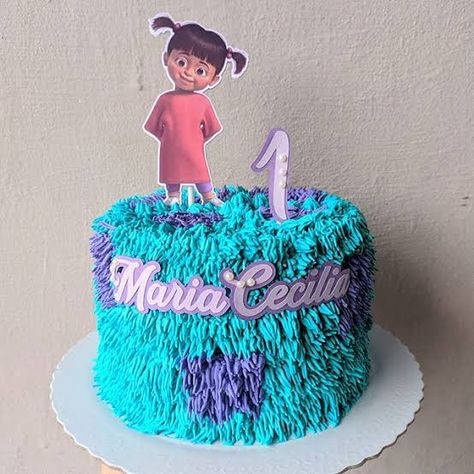 Boo Monsters Inc Cake Ideas, Monsters Inc Boo Cake, Boo Cake Monsters Inc, Boo Party Ideas Monsters Inc, Monsters Inc 1st Birthday Girl, Monsters Inc Birthday Party Ideas Girl, Monster Inc Cake Ideas, Pastel Monster Inc, Boo Birthday Cake