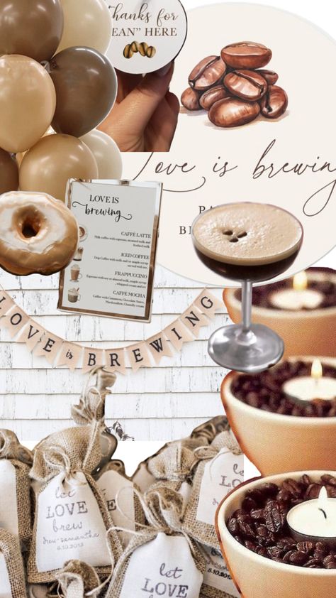 Coffee Bridal Shower, Coffee Frappuccino, Caffe Mocha, Love Is Brewing, Bach Party, Couple Shower, Bridal Shower Theme, Pin It, Wedding Shower