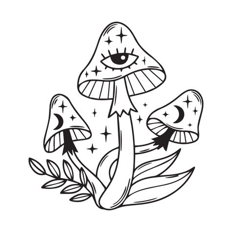 Check out this awesome 'Mushroom+line+art' design on @TeePublic! Mushroom Drawing Simple, Mushroom Line Art, Simple Tats, Mushroom Tattoo, Trippy Drawings, Mushroom Tattoos, Mushroom Drawing, Doodle Tattoo, Cosmic Art