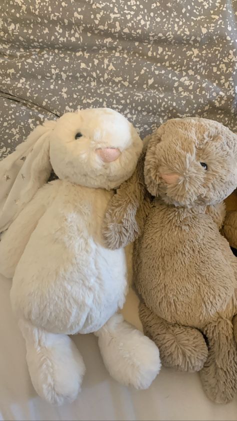 Stuffed Animals, Crescent, Bed, Animals, White, Instagram