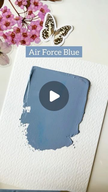 QuinnsArte by Quinal Malara on Instagram: "Air Force Blue🛩 . . . Are you all enjoying my colour mixing series???😍✨ What Colours you want me to mix next??⬇️ lemme know♥️ . . . . . . . #aesthetic #ａｅｓｔｈｅｔｉｃ #paintmixing #blue #shadesofblue #blueaesthetic #reels #reelsinstagram #art #trendingreels #explore #explorepage #paintmixing" Air Force Blue Color, Colour Mixing, Colour Shades, Blue Air, Blue Belt, Air Force Blue, Aesthetic Aesthetic, You Want Me, Colour Combinations