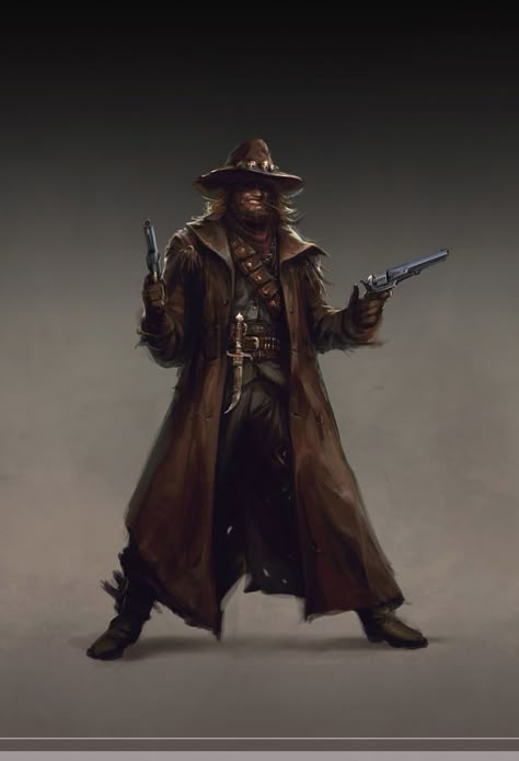 Western Gunslinger Art, Cowboy Character, Steampunk Character, Characters Drawing, Western Artwork, Wilde Westen, West Art, Arte Cyberpunk, Cowboy Art