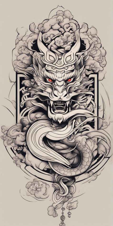 Explora la fascinante tradición de los tatuajes japoneses en esta imagen. Descubre diseños vibrantes y ricos en simbolismo, desde dragones mitológicos hasta delicadas flores de cerezo. Inspírate para tu próximo tatuaje con estas impresionantes obras de arte corporal. Orientalism Art Tattoo, Desain Tattoo, Band Tattoo Designs, Japanese Sleeve, Dragon Illustration, Dragon Tattoo Designs, Sleeves Ideas, Desenho Tattoo, Band Tattoo