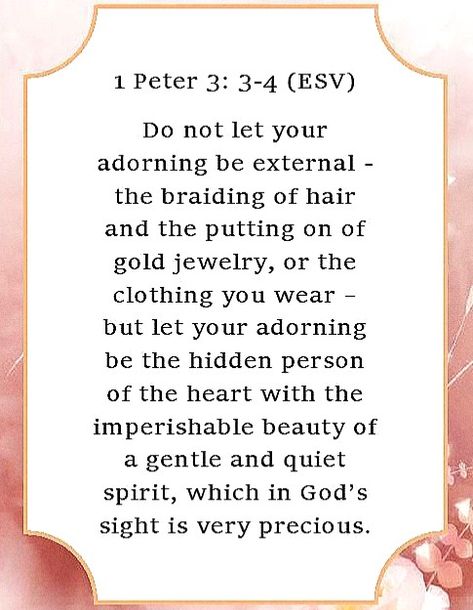 Verses About Women, 1 Peter 3, Beautiful Word, When Someone, Word Of God, Beautiful Words, Make You Feel, Verses, Bible Verses