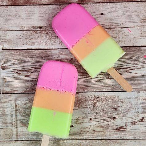 Rainbow Sherbet Layered Popsicle Soap. Handmade All Natural Goat Milk & Shea Butter Soap. Cute Handcrafted Soap. . . #brambleberryproducts #goatmilksoapofinstagram #handmadesoapset #brambleberryfragrance #intags #cutesoapdesign #goatmilksoapmakers #handmadesoapswithlove #handmadesoapsale #goatmilksoaps #brambleberrysoapsupplies #handmadesoapsnatural #popsicles #cutesoapbar #goatmilksoapmaker #goatmilksoapbusiness #goatmilksoap #handmadesoapshop #handmadesoapsofinstagram #goatmilksoapforsale #... Popsicle Soap, Summer Soap, Rainbow Sherbet, Soap Maker, Shea Butter Soap, Soap Handmade, Beauty Boutique, Handmade Bath Products, Handcrafted Soaps