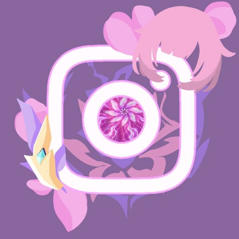 Elysia Themed Phone, Elysia App Icon, Honkai Widgets, App Icon Instagram, Elysia Icon, Elysia Honkai, Butterfly Outline, App Anime, Icon Instagram