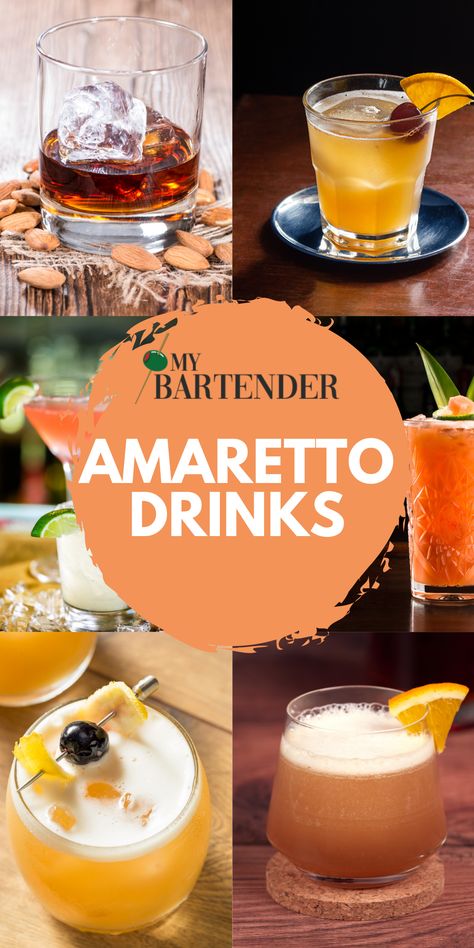 Cocktails made with amaretto come in various flavors, including fruity beverages, herbal concoctions, and dessert coffee drinks. We’ve gathered some of the best amaretto drinks cocktails cocktail showcasing this unique liqueur flavor. #amaretto #cocktails Tequila Amaretto Drinks, Disaronno Cocktails Recipes, Christmas Drinks With Amaretto, Fall Amaretto Cocktails, Mixed Drinks With Amaretto, Drinks With Amerreto, Amaretto Holiday Cocktails, Amoretto Drinks Cocktails, Drinks Made With Amaretto