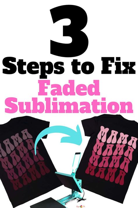 1 Minute Fix for Faded Sublimation Prints: Top Beginner Tips - Cricut Projects Easy, Sublimation Gifts, Sublimation Ideas Projects Inspiration, White Toner, Maker Project, Bright Design, Cricut Projects Beginner, Sublime Shirt, Sublimation Prints