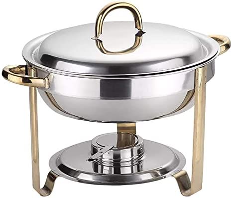 4L Stainless Steel gold Warming Container Chafing Dish Round Chafer Buffet Catering Warmer Set with Food Water Pan, Lid, Solid Stand and Fuel Holder Farmhouse Flush Mount Light, Buffet Servers, Buffet Party, Dish Warmer, Chafing Dish, Buffet Set, Industrial Ceiling Lights, Buffet Server, Keep Food Warm