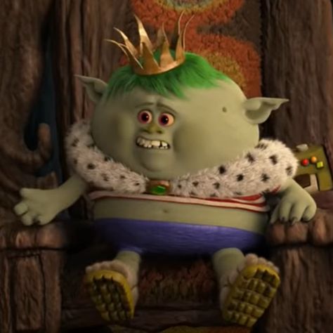 King Gristle Jr. | Trolls (film) Wikia | Fandom Trolls From Frozen, King Gristle, Royal Cape, Trolls Dreamworks, Tanning Skin Care, Blue Leotard, Father Son Relationship, Poppy And Branch, The Goblin