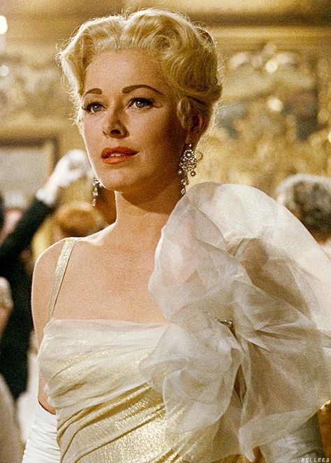 The  Baroness Von Schrader in her gold lame gown. Sound Of Music Costumes, Eleanor Parker, Sound Of Music Movie, The Baroness, Montgomery Clift, Janet Leigh, Historical Movies, The Sound Of Music, Julie Andrews