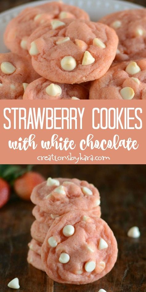 Chocolate Strawberry Cookies, Kari Ayam, Resepi Biskut, Resep Salad, Strawberry Cookies, Food Party, Magic Recipe, Easy Baking Recipes Desserts, Tasty Baking