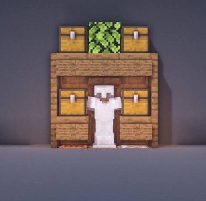 Wardrobe Minecraft, Minecraft Storage, Construction Minecraft, Minecraft Interior, Minecraft Interior Design, Bangunan Minecraft, Minecraft Bedroom, Diy Minecraft, Cool Minecraft Houses