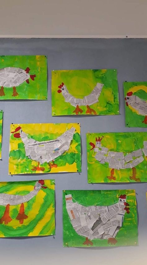 Easter Art Project, Farm Theme Preschool, Spring Art Projects, Kindergarten Art Projects, Easter Preschool, 4th Grade Art, Ideas For Easter Decorations, Ideas For Easter, Elementary Art Projects