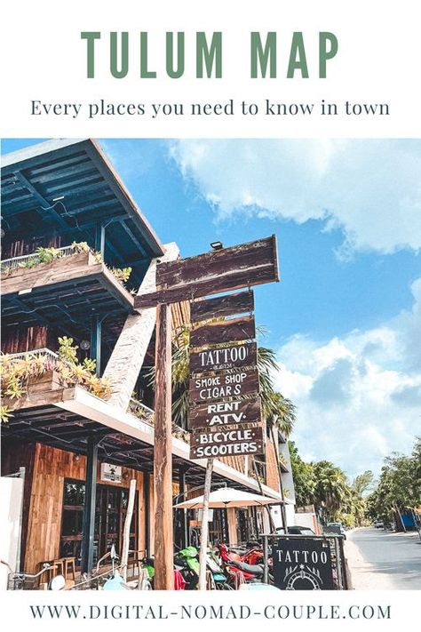 The map of Tulum Mexico includes every placces you need to know in town! Check it out for your next vacations in Tulum! #tulum #mexico #quintanaroo #cancun #maps #map #places #hotels #restaurants #vacations #hooliday #itinerary Tulum Mexico Itinerary, Tulum Activities, Tulum Town, Tulum Map, Tulum Itinerary, Tulum Mexico Hotel, Tulum Vacation, Mexico Itinerary, Tulum Travel Guide