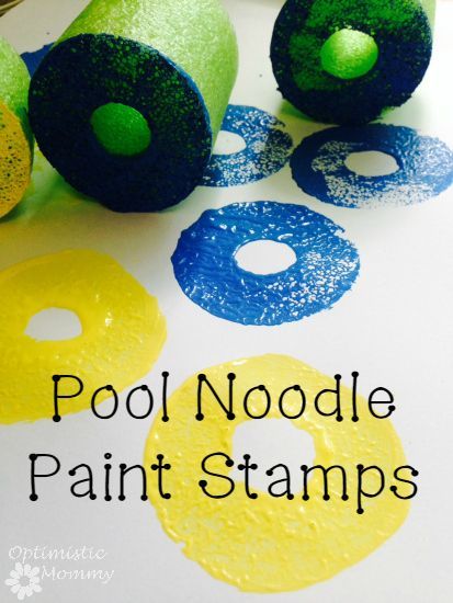 Pool Noodle Paint Stamps Pool Noodle Activities, Noodles Ideas, Noodle Art, Pool Noodle Crafts, Pool Noodle, Pool Noodles, Toddler Art, Backyard For Kids, Preschool Art