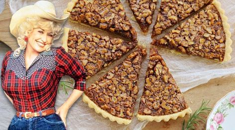 Walnut Pie Recipe, Dolly Parton Family, Dolly Parton Recipes, Yummy Pies, Walnut Pie, Derby Pie, Celebrity Recipes, Southern Desserts, Interesting Recipes