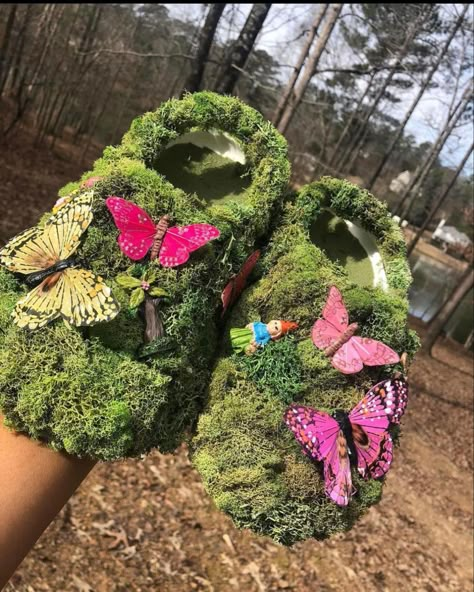 Cute Slides, Crocs Fashion, Moss Covered, Trendy Shoes Sneakers, Pretty Shoes Sneakers, Earthy Outfits, Fresh Shoes, Hype Shoes, Girly Shoes