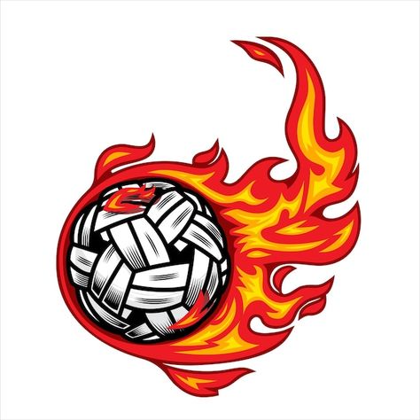 Sepak takraw ball on fire vector illustr... | Premium Vector #Freepik #vector #takraw #fire-ball #red-ball #object ခြင်းလုံး Tattoo, Sepak Takraw Ball, Sepak Takraw, Character Tattoos, Fire Vector, Joker Poster, Ball Drawing, Daruma Doll, Cartoon Character Tattoos