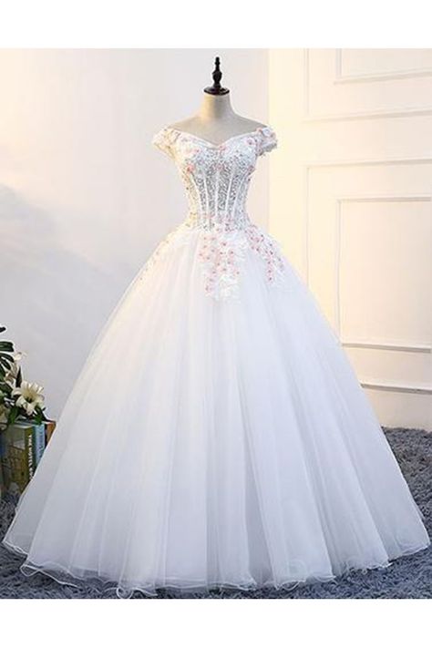 Wedding Dress With Cap Sleeves, Formal Prom Dresses Long, Gold Bridesmaid Dresses, Gown White, 파티 드레스, White Evening Dress, Fancy Wedding Dresses, Long Prom Gowns, Cheap Bridesmaid Dresses