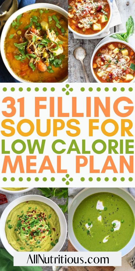 Low Calorie Soup Recipes, Recipes Under 200 Calories, Low Calorie Soup Recipe, Soup Recipes Healthy, Easy Vegetable Soup, Dinner Recipes Healthy Low Carb, Low Calorie Chicken, Low Calorie Soup, Healthy Eating Diets