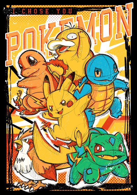 Pokemon Shirt Design, Pokemon Graphic Design, Pokemon Illustration Art, Pokémon Illustration, Pokemon Cover, Pokemon Graphic, Pokemon Challenge, Pokemon Merch, Pokemon Store