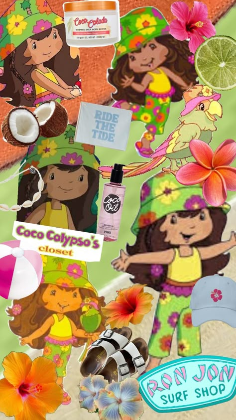 coco calypso Strawberry Shortcake Coco Calypso, Coco Calypso Aesthetic, Coco Calypso Strawberry Shortcake, Aestethic Background, Calypso Aesthetic, Coco Calypso, Shortcake Aesthetic, Costal Granddaughter, Strawberry Shortcake Cartoon