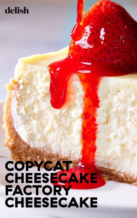 The Cheesecake Factory Cheesecake Recipe, Famous Cheesecake Recipes, Cheesecake Recipes For Beginners, Cheesecake Factory Cherry Cheesecake, Easy Ny Cheesecake Recipes, Cheesecake Factory Copycat Recipes Cake, Kraft Cheesecake Recipes, How To Make Homemade Cheesecake, 9” Cheesecake