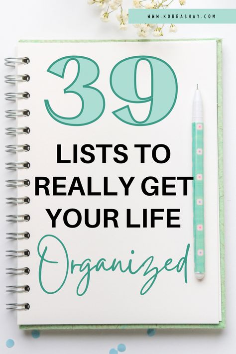 Organizing Your Life Checklist, Life Binder Categories List, How To Organize My Life, Personal Organizer Ideas, Get Your Life Together Binder, Lists To Make To Organize Your Life, How To Organize Your Life, Organize Life Planner, Life Binder Categories