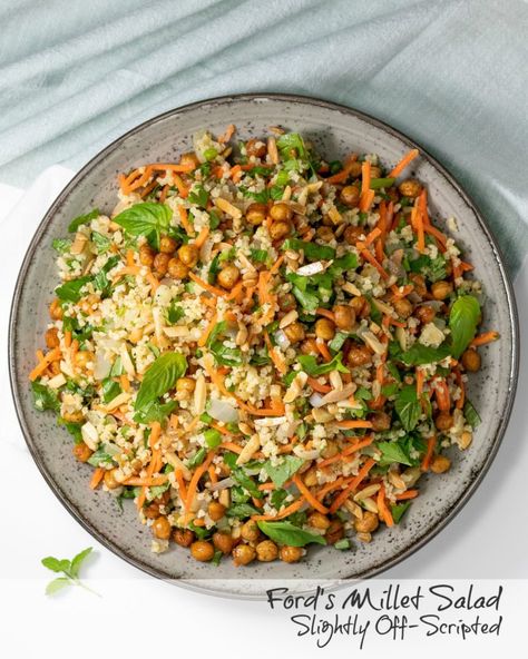 Millet Salad, Toasted Chickpeas, Dry Chickpeas, Grain Salad, Herb Salad, Toasted Pumpkin Seeds, Crispy Chickpeas, Veggie Salad, Cooking Set