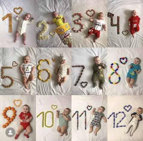 Diy 7 Month Photoshoot, Baby Milestones Pictures, One Month Baby, Monthly Baby Pictures, Baby Art Projects, Monthly Baby Photos, Newborn Baby Photoshoot, Baby Facts, Foto Baby