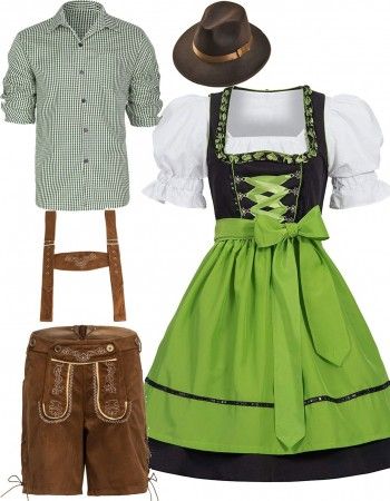 German Costume Women, Diy October Fest Outfit, Diy Oktoberfest Costume, October Fest Outfit, Octoberfest Outfits, Octoberfest Costume, Lederhosen Costume, German Lederhosen, Bavarian Outfit