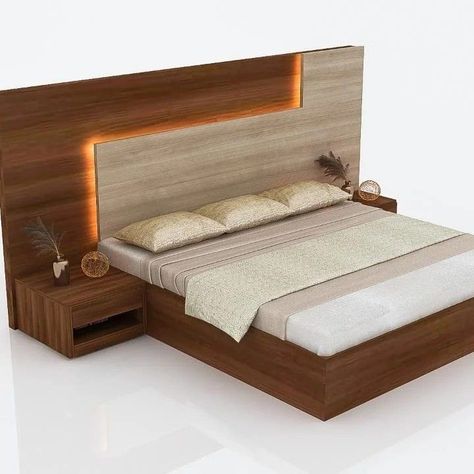 Bed Headboard Design Wooden, Back Bed Design, Mdf Bed Design, Modern Bed Frame Design, Latest Wooden Bed Designs, बेडरूम डिजाइन, Simple Bed Designs, Wooden Wardrobe Design, Bed Back Design