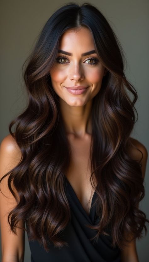 Dark Fall Hair Colors For Brunettes Long