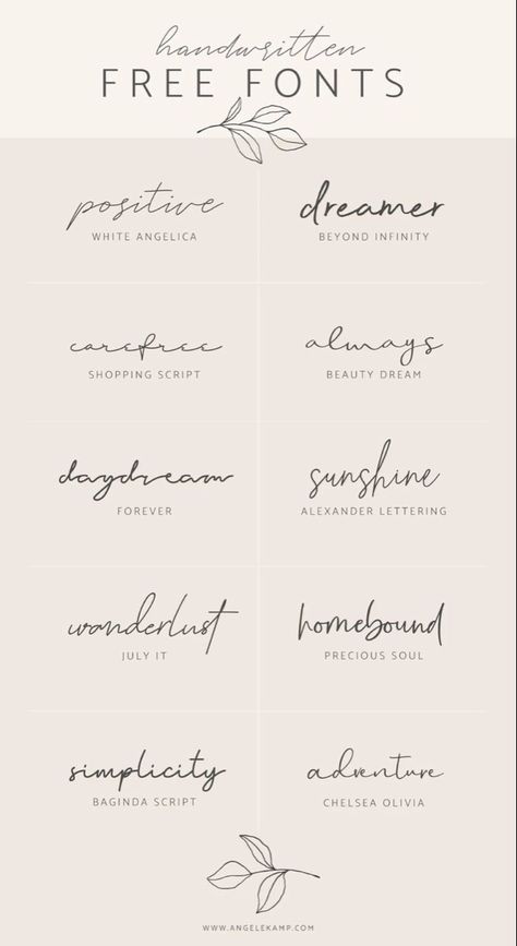 Handwritten Free Fonts, Different Types Of Handwriting, Best Free Handwritten Fonts, Types Of Handwriting, Tattoo Mujer, Font Tato, Wörter Tattoos, Cool Handwriting Fonts, Alfabet Font