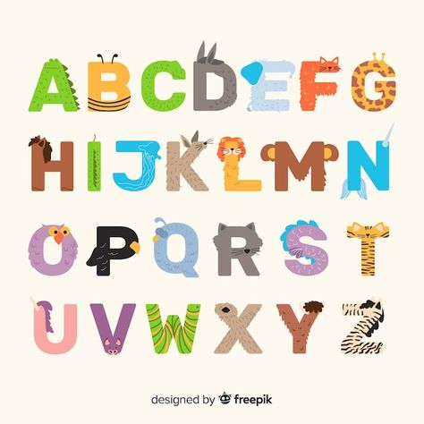 Adjective Words, Animal Alphabet Letters, Nature Font, Comic Font, Opposite Words, Font Alphabet, Animal Letters, Learning Abc, Abc For Kids