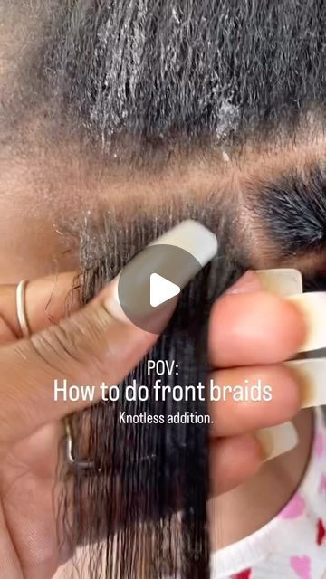 The Knotless Guru 🤍 College station braider on Instagram: "A Clients main concern when getting braids is protecting their edges. They’ll often say “ Don’t braids my edges too tight”. ..Use this tutorial to save your clients edges. 

Share it with a new braider or someone that will find this helpful. 

*Repost because I don’t think enough people seen it.*

Follow (@thechanteexperience ) for more.

#fastbraider #cleanparts #neatbraider #knotlessbraids #texasbraider #braidologist #stitchbraids #braider #collegestationbraider #bryanbraider #tutorial #fulledges #edges #thickhairstyles" Front Braids, Stitch Braids, Box Braid, College Station, Box Braids, Thick Hair Styles, Instagram A, Braids, Lily