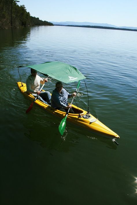 Tandem Kayak Canopy Pelican Kayak Accessories, Tandem Kayak, Pvc Kayak Launch, Tandem Kayaking, Double Kayak, Perception Kayak, Kayak Accessories, Canopy Cover, Adventure Gear